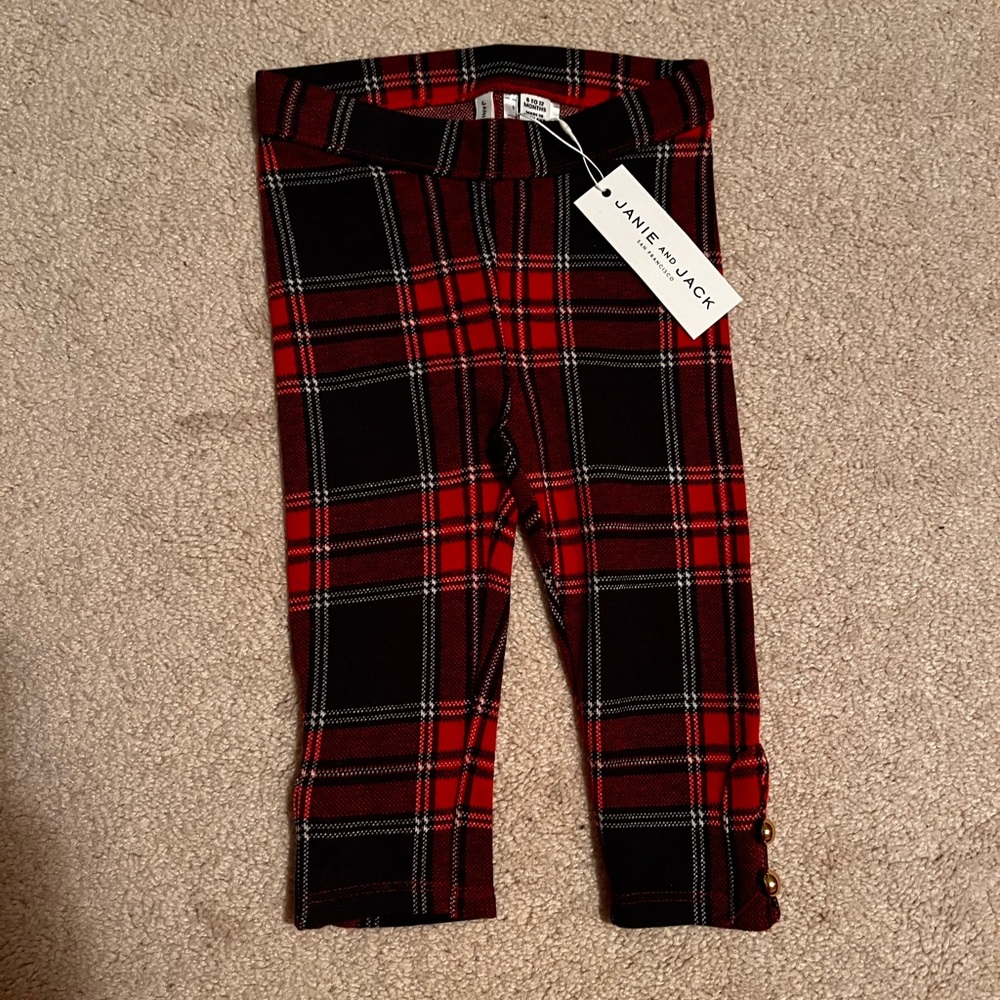 COPY - Janie and Jack plaid jacquard pant
